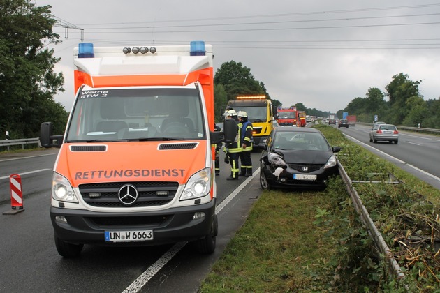 FW-WRN: Verkehrsunfall BAB 1 in Fahrtrichtung Köln