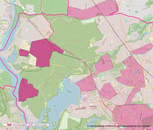 Telekom baut Glasfaser in Berlin Heiligensee und Konradshöhe