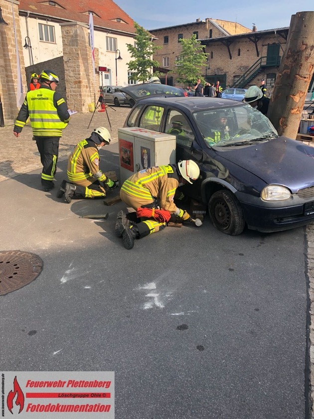 FW-PL: Neunköpfiges Spezialteam der Plettenberger Feuerwehr nahm an nationalem Wettbewerb im thüringischen Kölleda teil.