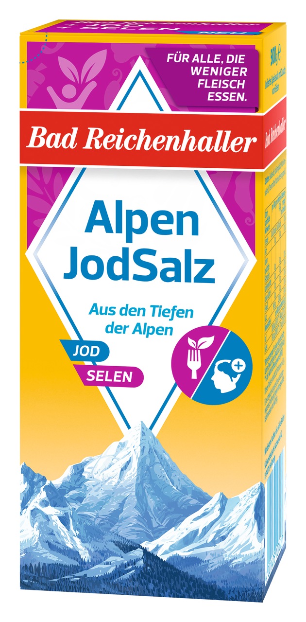 Die Innovation im Salzregal: AlpenJodSalz + Selen