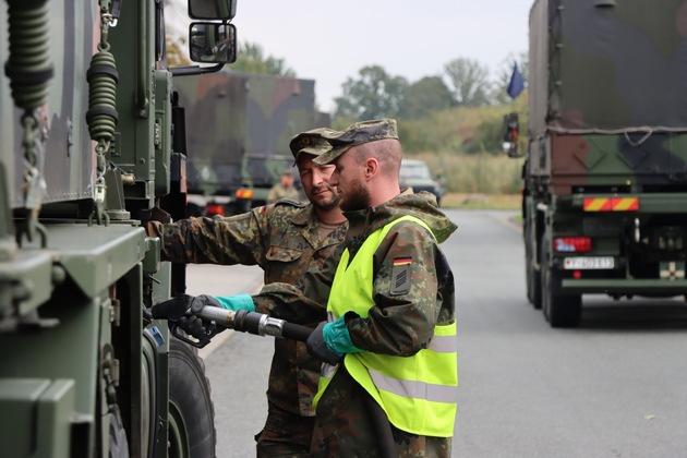 Musterkorridor für grenzüberschreitenden militärischen Verkehr von NATO und Bundeswehr erfolgreich getestet