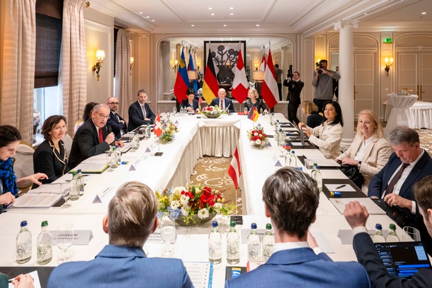 Vierertreffen der Wirtschaftsministerinnen und -minister deutschsprachiger Länder in Zürich