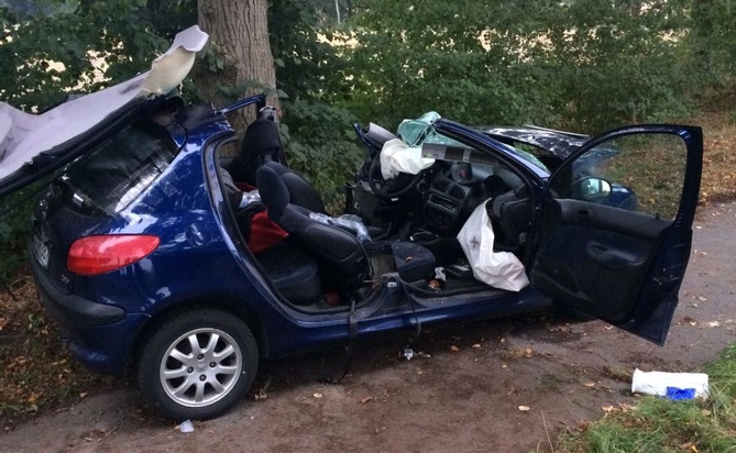 POL-STD: 31-jähriger Autofahrer bei Unfall auf der Bundesstraße 74 in Hagenah schwer verletzt - Polizei sucht dingend Zeugen