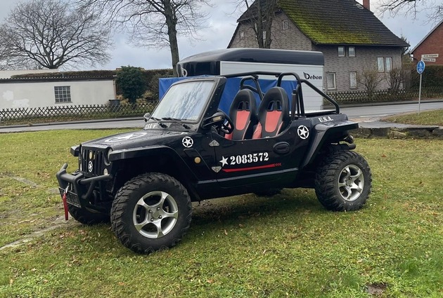 POL-H: Zeugenaufruf: Unbekannte Täter stehlen auffälligen Strandbuggy in Barsinghausen - Wer kann Hinweise geben?