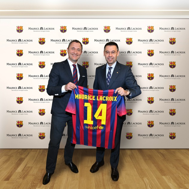 Maurice Lacroix est heureux d&#039;annoncer un partenariat de trois ans avec le FC Barcelone au titre de «partenaire horloger officiel du FC Barcelone» (IMAGE)