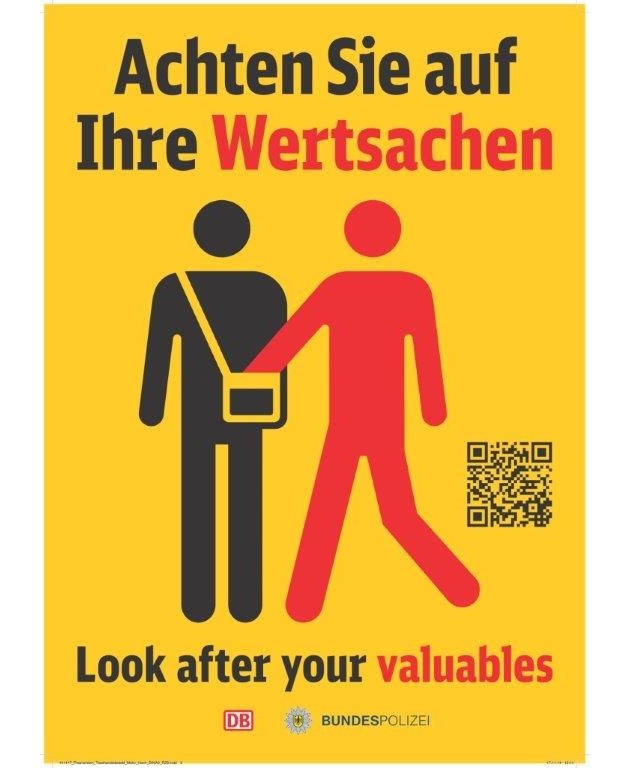 BPOL NRW: Stopp Taschendiebstahl - Gemeinsame Präventionsaktion durch Bundes- &amp; Landespolizei im Hauptbahnhof Hamm