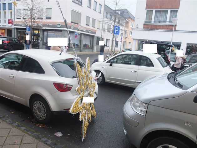 POL-DN: Weihnachtsbeleuchtung in der Innenstadt fiel herab