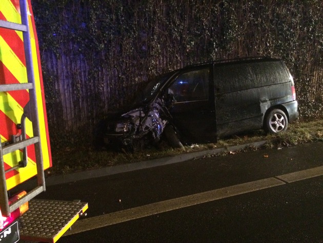 FW-Stolberg: Verkehrsunfall auf der Europastraße