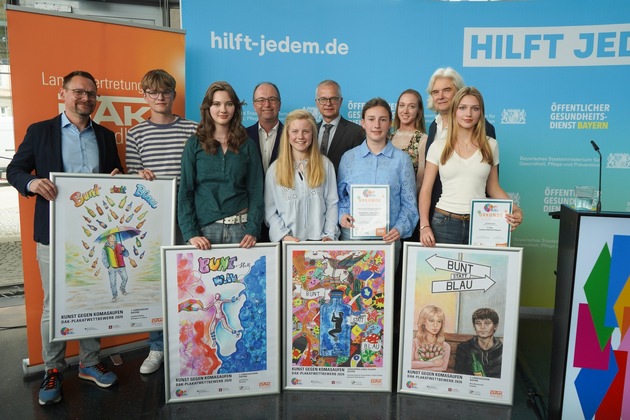 Bayern: Sch&uuml;ler aus Dillingen an der Donau gewinnt landesweiten Plakatwettbewerb gegen das Rauschtrinken
