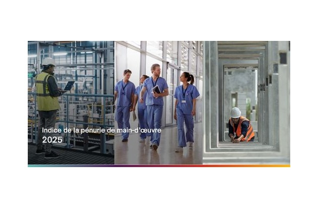Communiqué presse: L&apos;indice de la pénurie de main-d&apos;œuvre en Suisse en 2025 diminue significativement