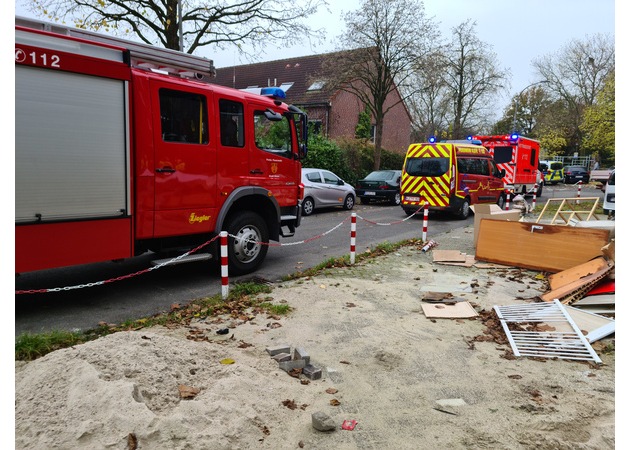 FW-KLE: Kellerbrand an der Brüningstraße