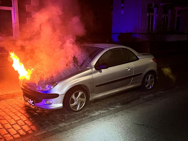 POL-STD: Unbekannter Brandstifter steckt in Stade ein Auto an und versucht ein zweites Fahrzeug in Brand zu setzen - Polizei sucht Zeugen, Einbrecher in Harsefelder Wohnhaus