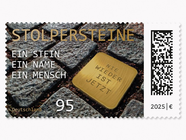 PM: Sonderbriefmarke würdigt „Stolpersteine“-Initiative zum Gedenken an NS-Opfer