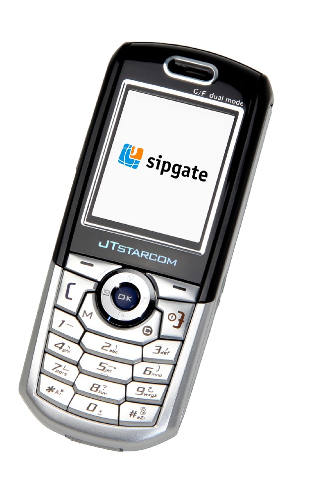 CeBIT 2006 / sipgate präsentiert auf der CeBIT das neue GSM/WLAN-Handy &#039;GF200&#039; von UTStarcom