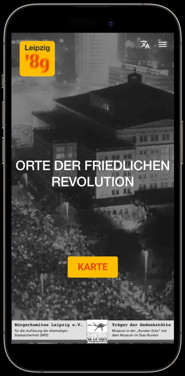 Auf den Spuren der Friedlichen Revolution: Die technisch neuprogrammierte App „Leipzig ´89“ wurde freigeschaltet