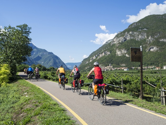 Auf Eisdielen-Radtour im Trentino