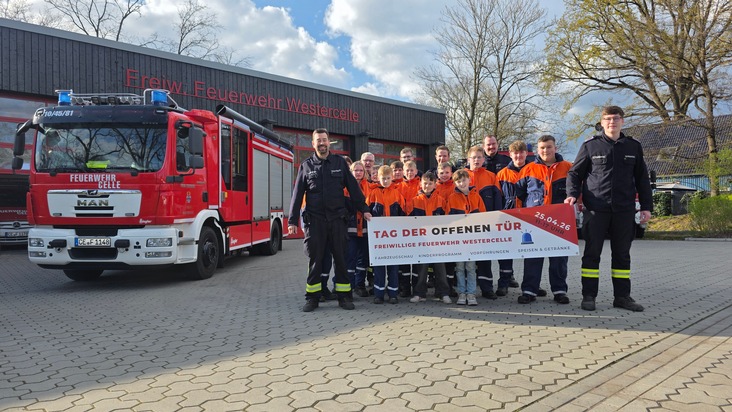 FW Celle: Tag der offenen T&uuml;r bei der Ortsfeuerwehr Westercelle am 25. April - Ein Fest f&uuml;r die ganze Familie