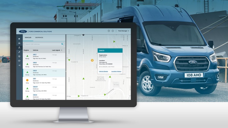 Ford-Werke GmbH: "Ford Telematics" und "Ford Data Services": Neue, innovative Konnektivitäts-Lösungen für Flottenbetreiber (FOTO)