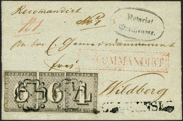 Schweizer Briefmarken-Ikone &quot;Greifensee-Brief&quot; für CHF 650&#039;000.- versteigert
