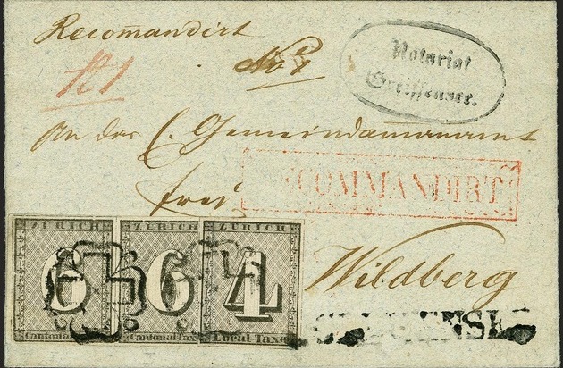 Corinphila Auktionen AG: Schweizer Briefmarken-Ikone "Greifensee-Brief" für CHF 650'000.- versteigert