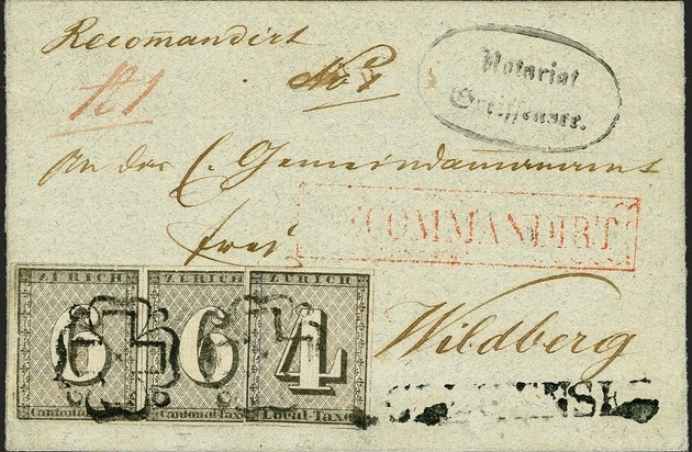 Corinphila Auktionen AG: Schweizer Briefmarken-Ikone "Greifensee-Brief" für CHF 650'000.- versteigert