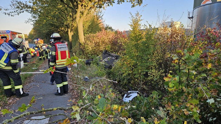 FW-WRN: PKW überschlug sich auf der Stockumer Straße