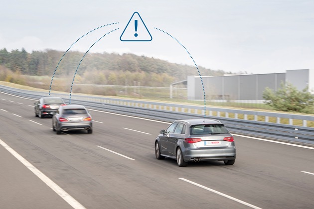 Bosch, Vodafone und Huawei lassen schlaue Autos miteinander reden