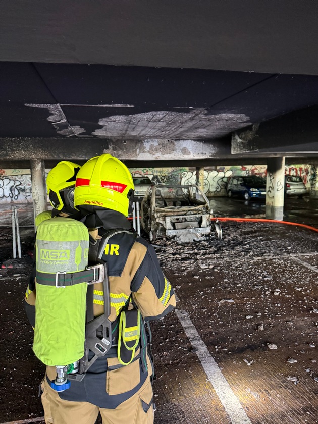 FW-PI: Brand in Tiefgarage am Wedeler Bahnhof - Großalarm am Samstagvormittag