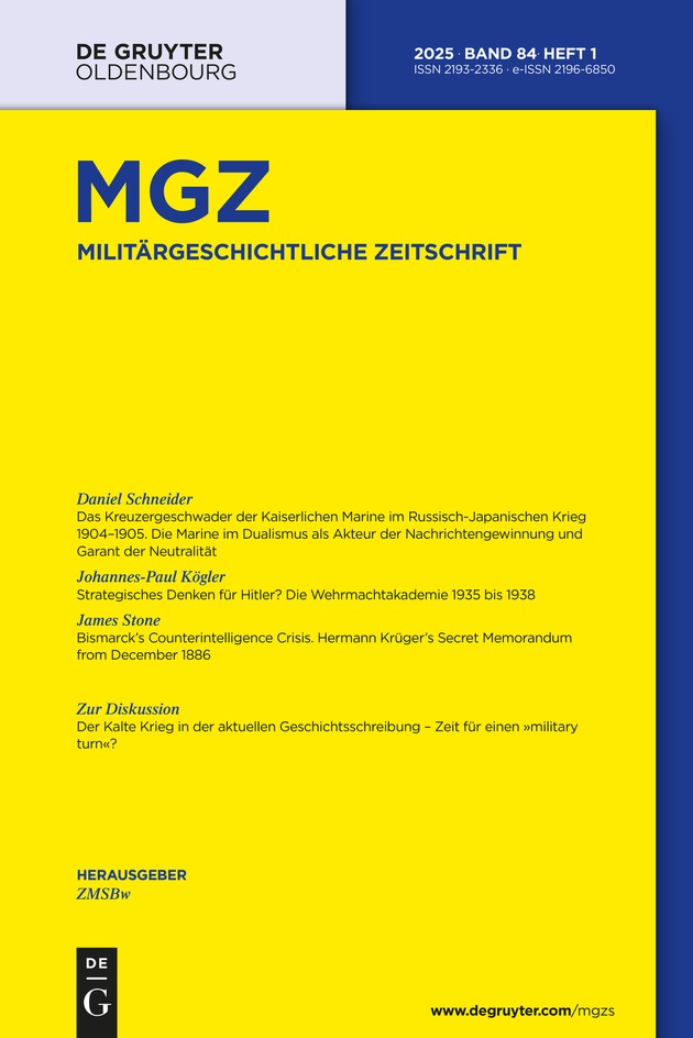 Militärgeschichtliche Zeitschrift 1/2025 erschienen
