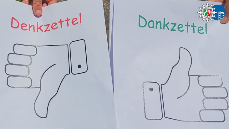 POL-OB: Grundschüler loben und ermahnen Autofahrer in Oberhausen