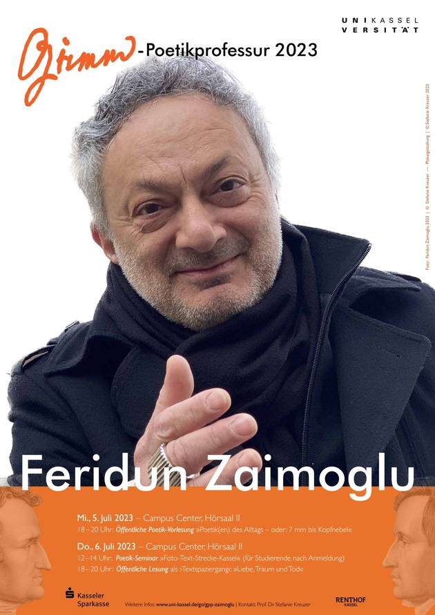 Feridun Zaimoglu ist Grimm-Poetikprofessor 2023