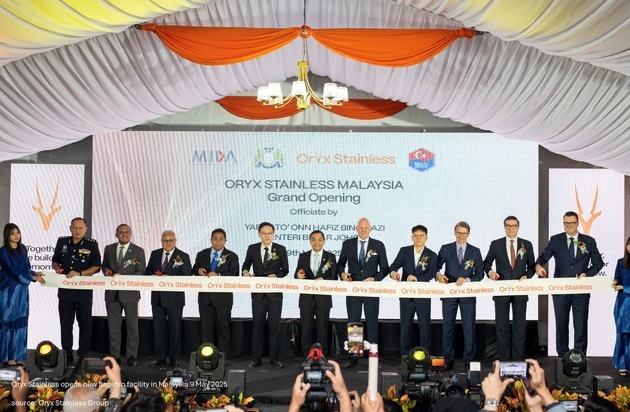 Oryx Stainless eröffnet neues Vorzeigewerk in Johor, Malaysia - Starkes Signal für die weltweit grüne Edelstahlproduktion und Kreislaufwirtschaft