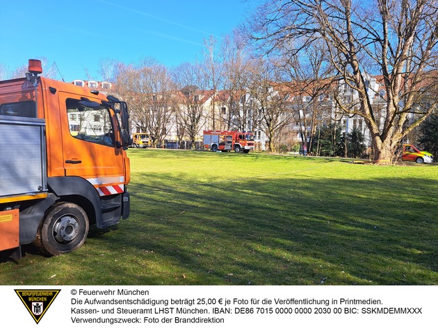 FW-M: Feuerwehr München bei einigen Einsätzen gefordert (Stadtgebiet)