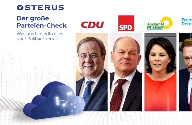 Osterus GmbH: Der große Parteien-Check vor der Wahl / Was uns LinkedIn und Xing alles über Politiker verraten!