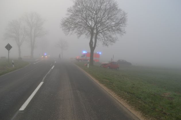 POL-HI: Bockenem/ Upstedter Kreuz - Nebelunfall fordert einen Verletzten