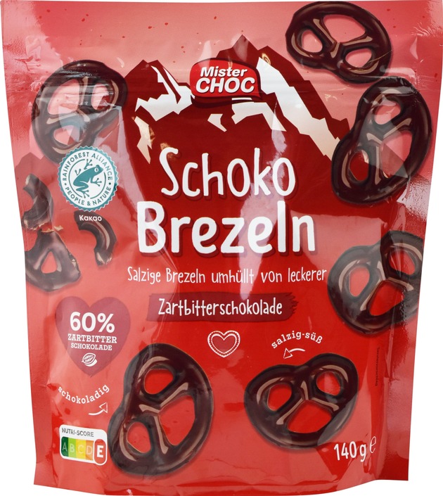 Der ungarische Hersteller Felföldi Édességgyártó Kft. informiert über einen Warenrückruf des Produktes &quot;MisterChoc Schoko Brezeln, 140g&quot;