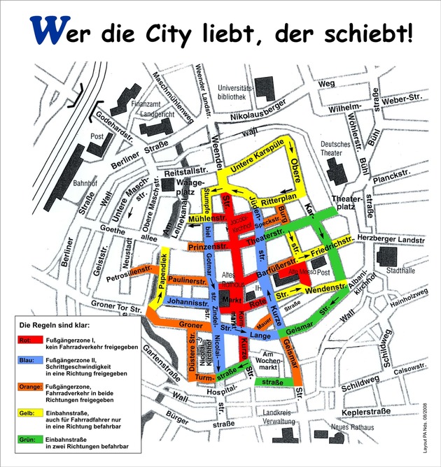 POL-GOE: (188/2009) Innenstadtwache und Bereitschaftspolizei kontrollieren Radfahrer - 144 Verwarnungen ausgesprochen