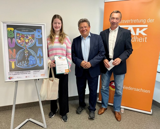 Niedersachsen: Schülerin aus Hannover gewinnt landesweiten Plakatwettbewerb gegen das Rauschtrinken