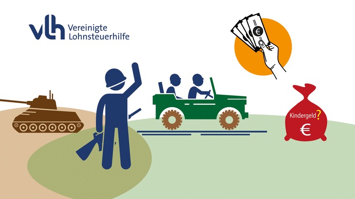 Vereinigte Lohnsteuerhilfe e.V. - VLH: Wehrdienst und Kindergeld - geht das?