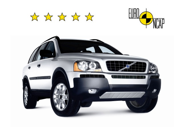 Volvo XC90 - Erstes SUV mit 5 Sternen beim Euro NCAP-Crashtest