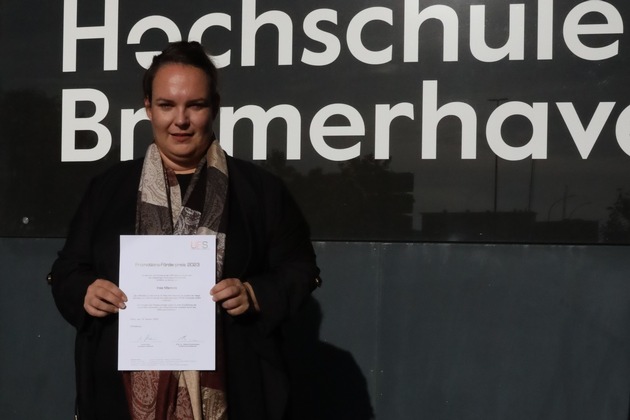 Insa Mannott erhält Promotions-Förderpreis der Ulrich Florin Stiftung