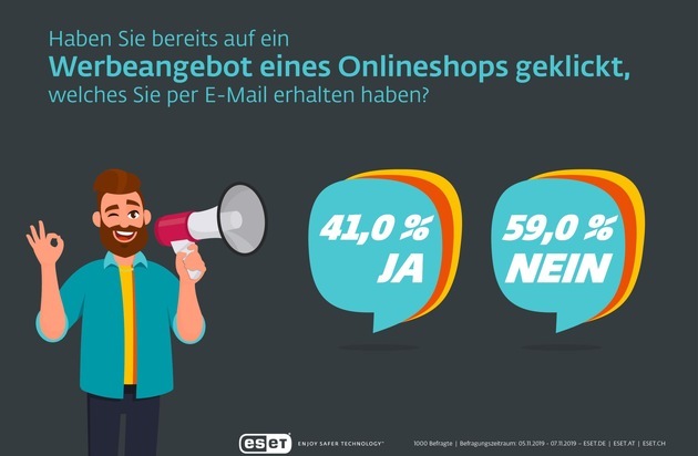 ESET Deutschland GmbH: ESET Weihnachts-Umfrage: Internetnutzer machen es Cyberkriminellen im Schnäppchenrausch zu einfach