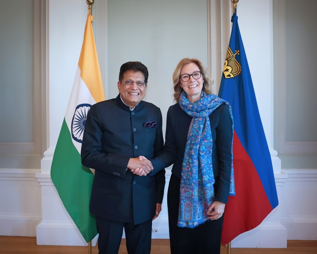 Indiens Handelsminister Piyush Goyal zu offiziellem Besuch in Liechtenstein