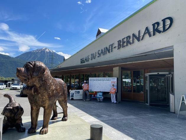 Communiqué: «Aire de repos de Martigny: action contre le stress et le littering»