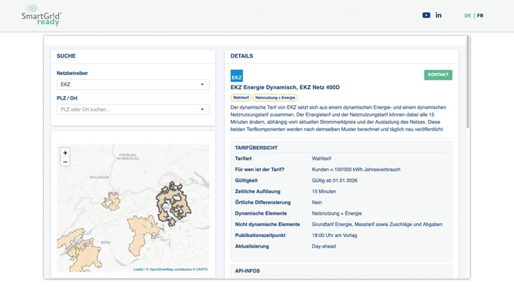 Erstmals alle dynamischen Tarife der Schweiz im Überblick