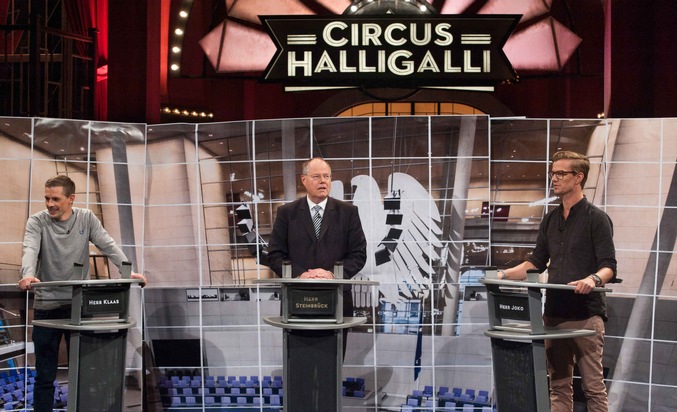 TV-Duell bei &quot;CIRCUS HALLIGALLI&quot;: Peer Steinbrück zu Gast bei Joko &amp; Klaas (BILD)