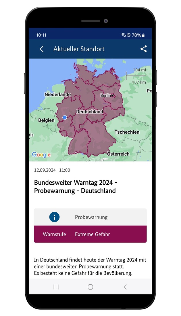 LPD-EF: Bundesweiter Warntag am 12. September 2024 um 11:00 Uhr