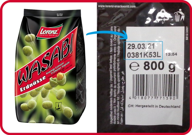 Verzehrwarnung für Senf-Allergiker: Lorenz Snack-World ruft vorsorglich Produkte mit Wasabi-Würzung in Deutschland zurück / Die Produkte können Senf enthalten