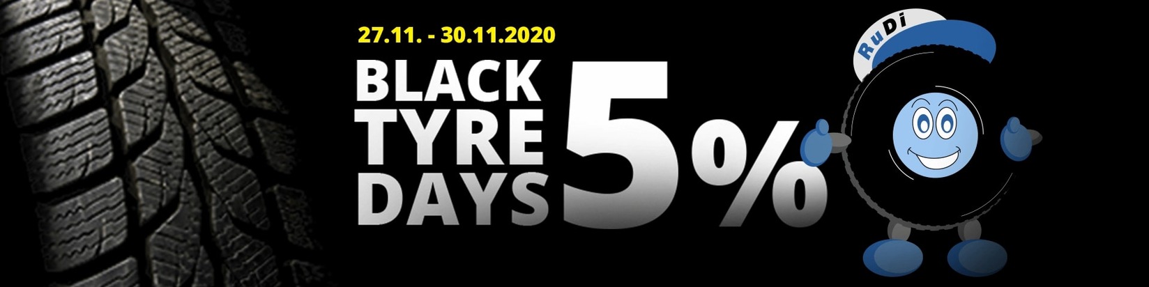 Black Tyre Days 2020: Hier sehen Kunden definitiv nicht schwarz - ReifenDirekt.de schenkt fünf Prozent