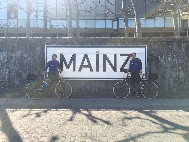 POL-PPMZ: Fahrradstreife der Polizeiinspektion Mainz 1 startet